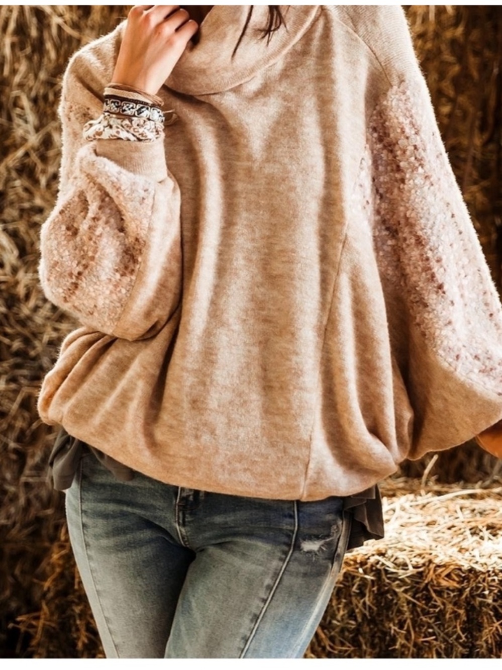 Buckle sweater